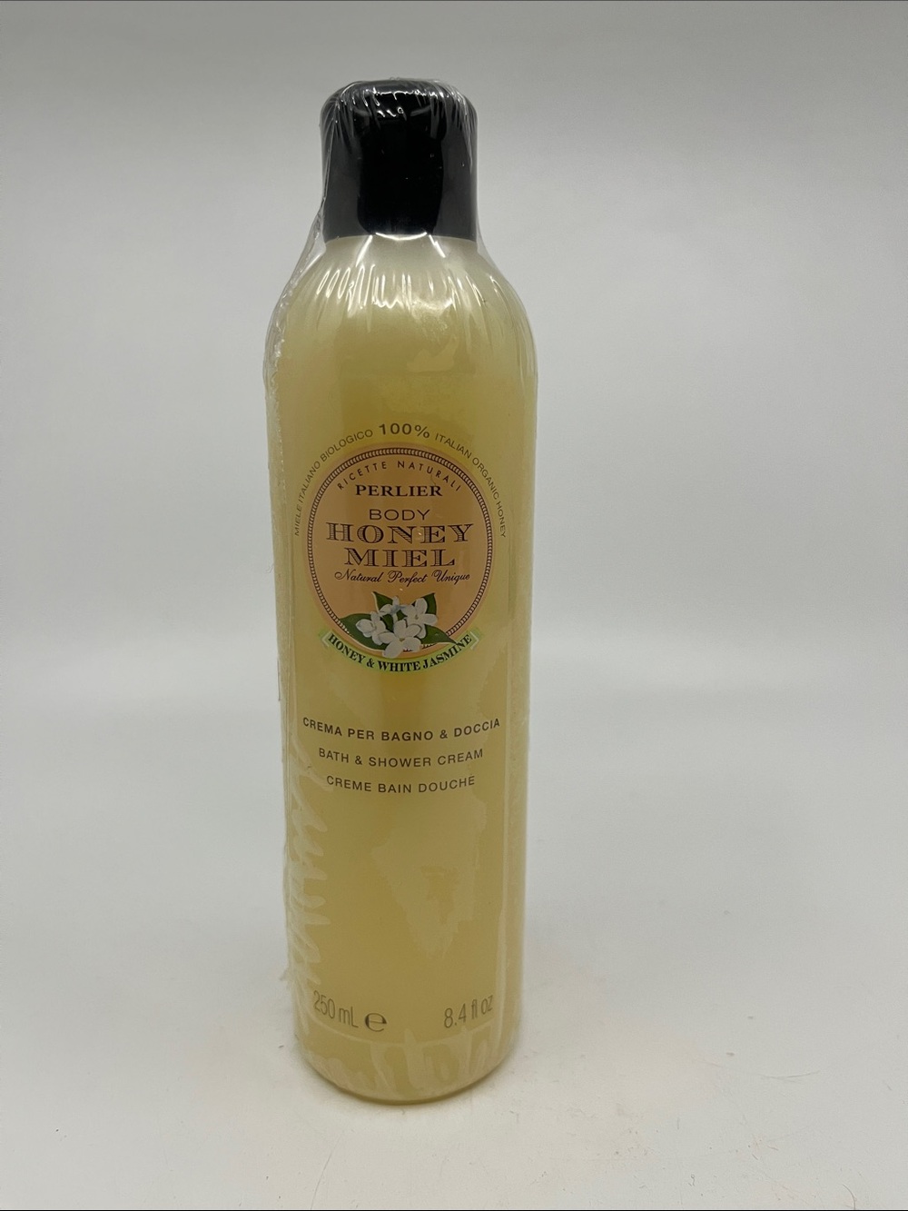 Perlier Honey Miel - Honey & White Jasmine Bath & Shower Cream - 8.4 Oz.